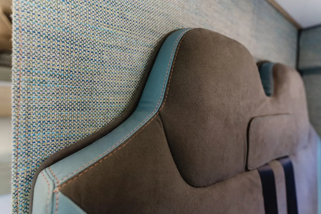 Hand-finished seat stitching